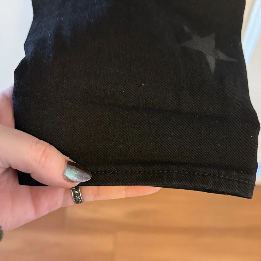 EUC Free People x Driftwood Jackie Black Star Pattern Skinny Jeans Size 27